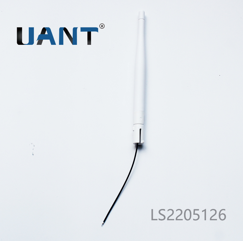 世俱杯app官方入口2.4G 小棒球白色出线天线，L=80mm，剥线：1/1/2