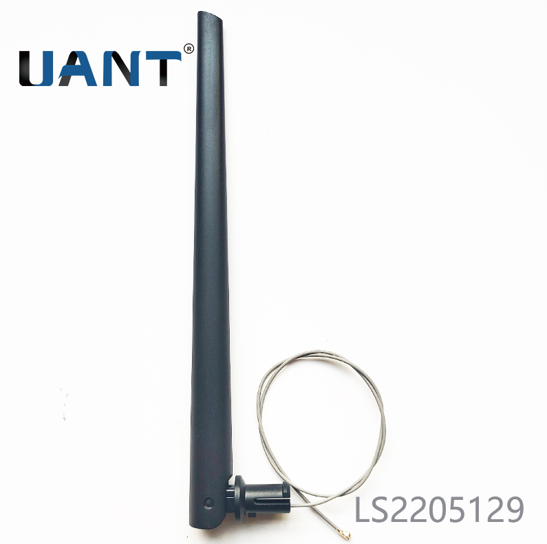 世俱杯app官方入口2.4G 5dBi黑色梯形出线天线，L=300mm+端子