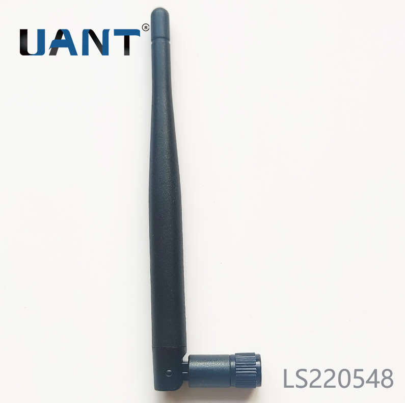 世俱杯app官方入口2.4G/5.8G双频小棒球黑色外置天线,SMA公头公针